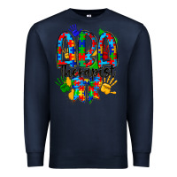 Navy aba therapist Premium Sweatshirt - CowhideDigitalArt