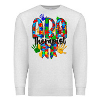 Oatmeal Heather aba therapist Premium Sweatshirt - CowhideDigitalArt