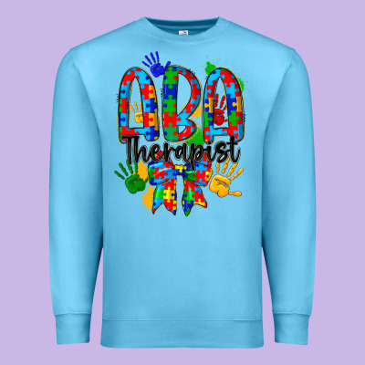 Aba Therapist Premium Sweatshirt Designed By Cowhidedigitalart