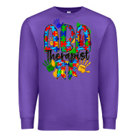 Purple aba therapist Premium Sweatshirt - CowhideDigitalArt