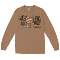 Toasted Coconut Faith love freedom 4th of july Long Sleeve Tee - HowdyJamesFarm