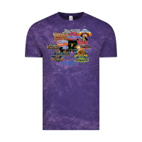 Cloud Purple cedar point roller coaster  designer Vintage Tee - lanVoArt