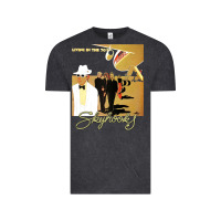 Vintage Black ausrock 08 skyhooks vintage living in the 70's Vintage Tee - lanVoArt