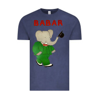 Vintage Denim babar the elephant Vintage Tee - lanVoArt