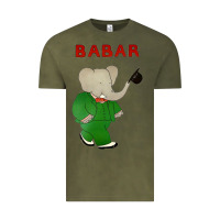 Vintage Olive babar the elephant Vintage Tee - lanVoArt