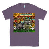Lavender Western Cute Hampshire Sheep Family Classic Tee - LillyAllenDesigns