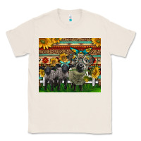 Natural Western Cute Hampshire Sheep Family Classic Tee - LillyAllenDesigns