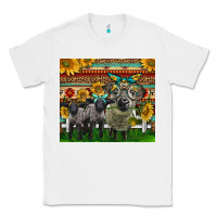 White Western Cute Hampshire Sheep Family Classic Tee - LillyAllenDesigns