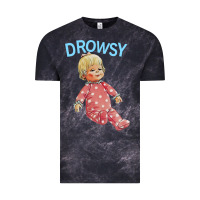 Cloud Black drowsy doll Vintage Tee - lanVoArt