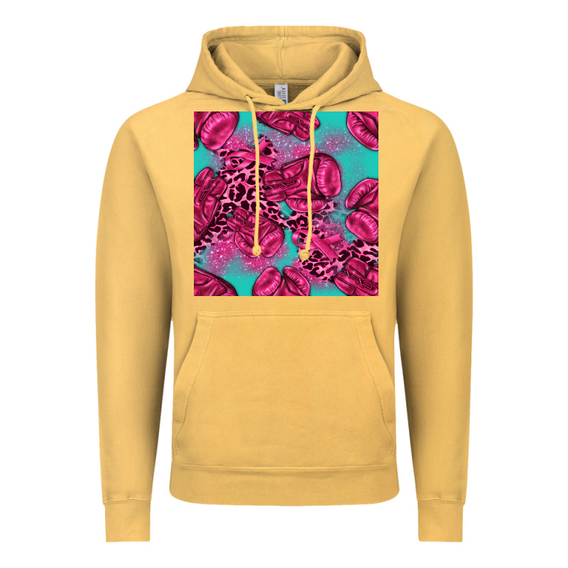 Breast Cancer Seamless Pattern Vintage Hoodie by texasbilliewilder | Teevron