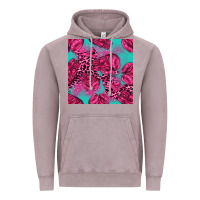 Vintage Zinc breast cancer seamless pattern Vintage Hoodie - texasbilliewilder