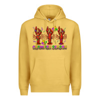 Antique Gold Crawfish season mardi gras Premium Hoodie - BundleAndBundleShop
