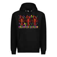 Black Crawfish season mardi gras Premium Hoodie - BundleAndBundleShop