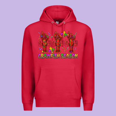 Crawfish Season Mardi Gras Premium Hoodie Designed By Bundleandbundleshop
