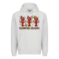 Dove Grey Crawfish season mardi gras Premium Hoodie - BundleAndBundleShop