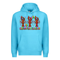 Ocean Blue Crawfish season mardi gras Premium Hoodie - BundleAndBundleShop