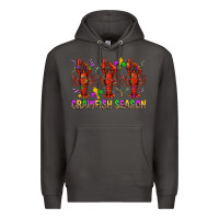 Smoke Crawfish season mardi gras Premium Hoodie - BundleAndBundleShop