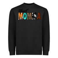 Black Blessed Momma Heavyweight Sweatshirt - CowCowDesign