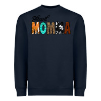 Navy Blessed Momma Heavyweight Sweatshirt - CowCowDesign