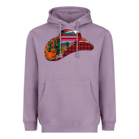 Lavender Christmas Cowboy Heavyweight Hoodie - CowhideDigitalArt