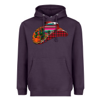 Plum Christmas Cowboy Heavyweight Hoodie - CowhideDigitalArt