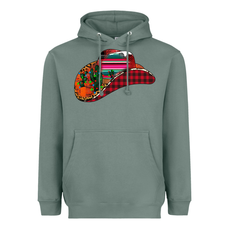 Christmas Cowboy Heavyweight Hoodie by CowhideDigitalArt | Teevron