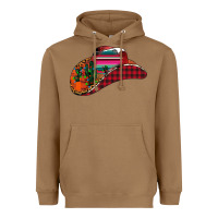 Toasted Coconut Christmas Cowboy Heavyweight Hoodie - CowhideDigitalArt
