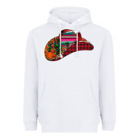 White Christmas Cowboy Heavyweight Hoodie - CowhideDigitalArt