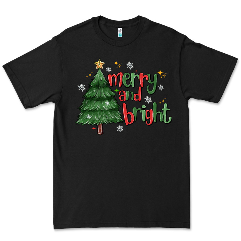Merry And Bright Premium Tee by MaliasSmallBusiness | Teevron