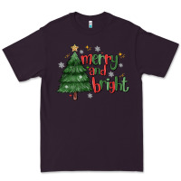 Plum Merry And Bright Premium Tee - MaliasSmallBusiness