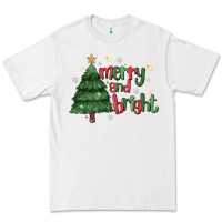 White Merry And Bright Premium Tee - MaliasSmallBusiness