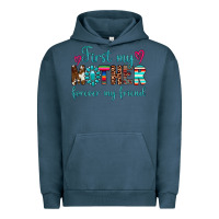 Pigment Midnight Navy first my mother forever my friend Urban Hoodie - Artiststas