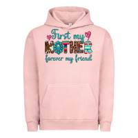 Pigment Salmon first my mother forever my friend Urban Hoodie - Artiststas