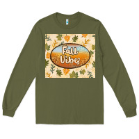 Army Green retro fall vibes Long Sleeve Tee - TumblerDesignByShophia