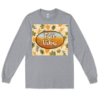 Heather Grey retro fall vibes Long Sleeve Tee - TumblerDesignByShophia