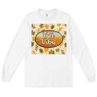 White retro fall vibes Long Sleeve Tee - TumblerDesignByShophia