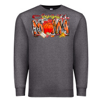 Charcoal Heather basketball mama Premium Sweatshirt - CowhideDigitalArt