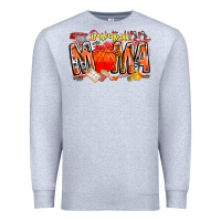 Heather Grey basketball mama Premium Sweatshirt - CowhideDigitalArt
