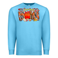 Ocean Blue basketball mama Premium Sweatshirt - CowhideDigitalArt