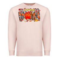 Pale Pink basketball mama Premium Sweatshirt - CowhideDigitalArt