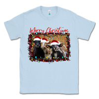 Dusty Blue Merry Christmas Cows Classic Tee - Bettercallsaul