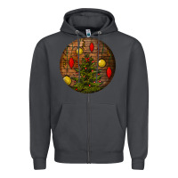 Smoke christmas Zipper Hoodie - BundleAndBundleShop
