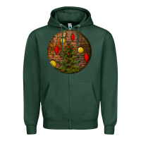 Sports Green christmas Zipper Hoodie - BundleAndBundleShop
