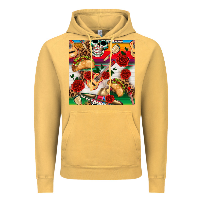 Mexican  Seamless Pattern Vintage Hoodie by texasbilliewilder | Teevron