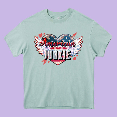 American Junkie Heavy Core Tee Designed By Nancycooperartshop
