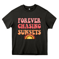 Asphalt forever chasing sunsets Heavy Core Tee - JahusDesignShop