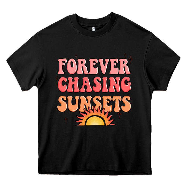 Forever Chasing Sunsets Heavy Core Tee by JahusDesignShop | Teevron