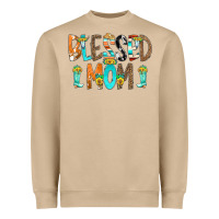 Mushroom Blessed Mom Heavyweight Sweatshirt - CowCowDesign
