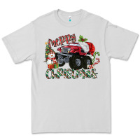 Dove Grey Merry Christmas Monster Truck Premium Tee - MaliasSmallBusiness