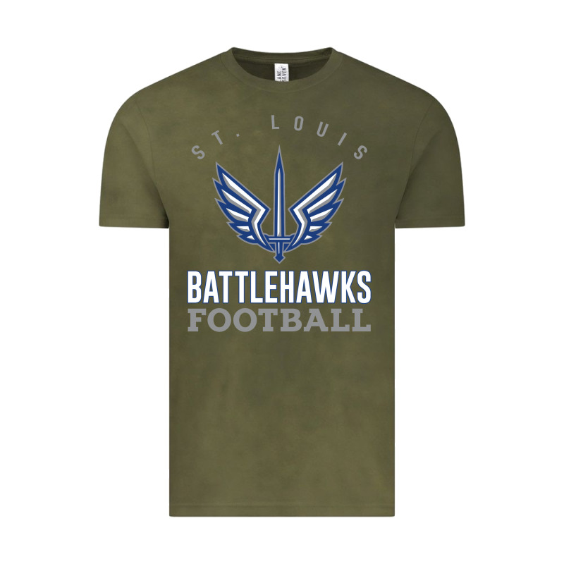 Stl Battlehawks Football! Xfl Vintage Tee by lanVoArt | Teevron